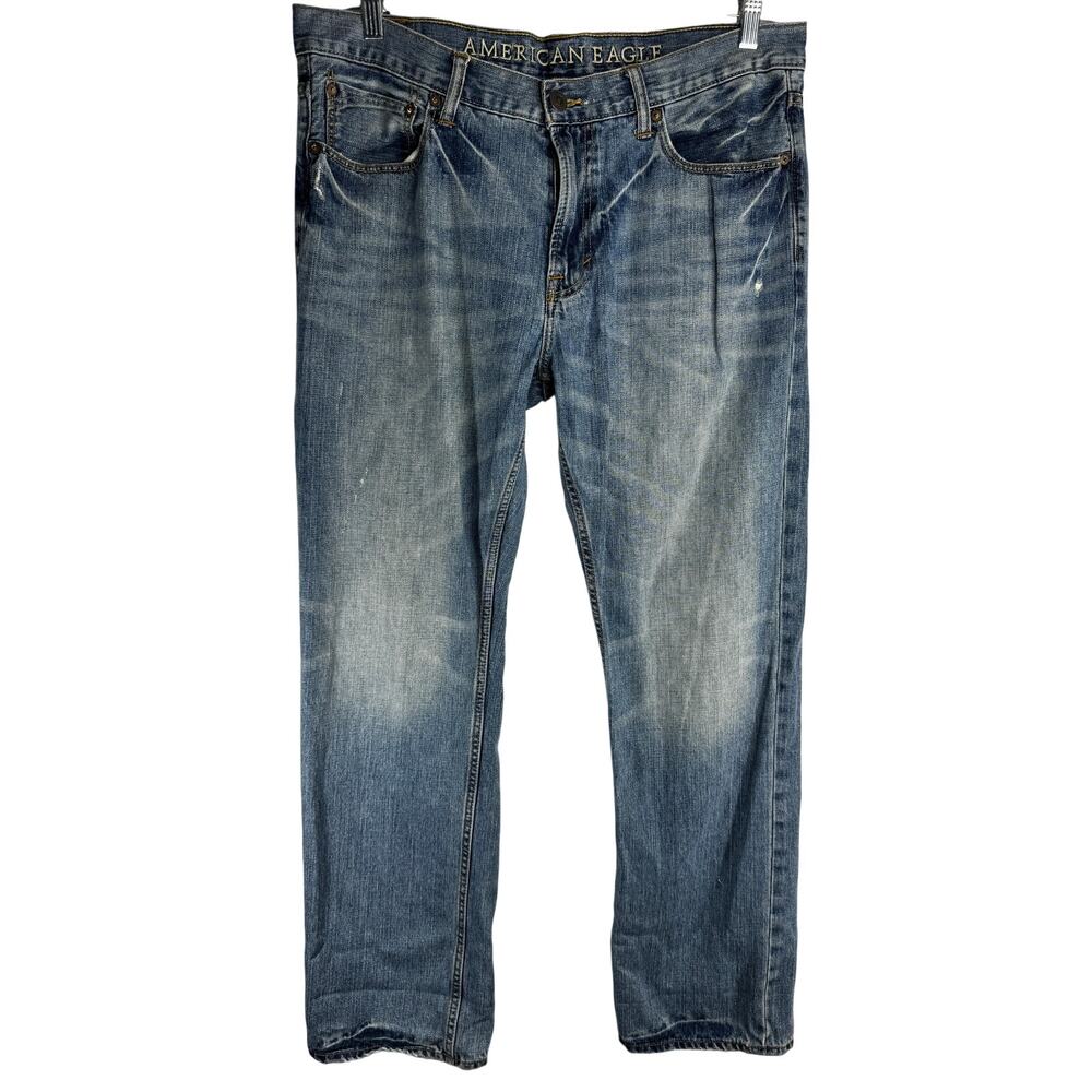 American Eagle Men's Jeans Slim Straight Light Wash size 36x32
